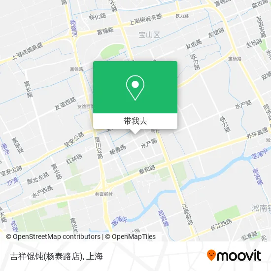 吉祥馄饨(杨泰路店)地图