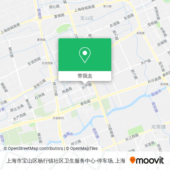 上海市宝山区杨行镇社区卫生服务中心-停车场地图