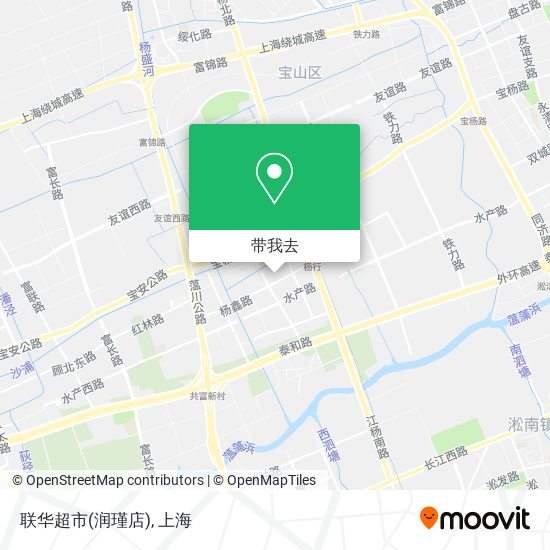 联华超市(润瑾店)地图