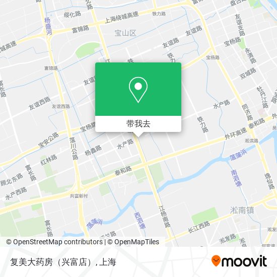 复美大药房（兴富店）地图