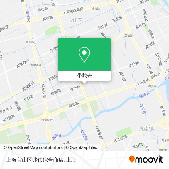 上海宝山区兆伟综合商店地图