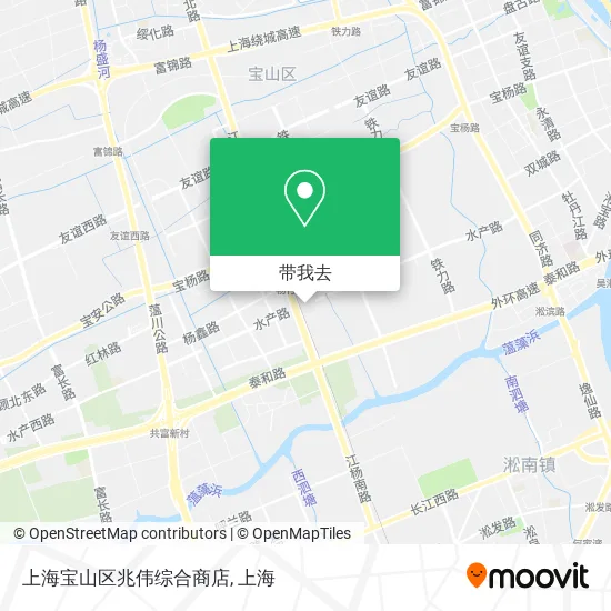 上海宝山区兆伟综合商店地图