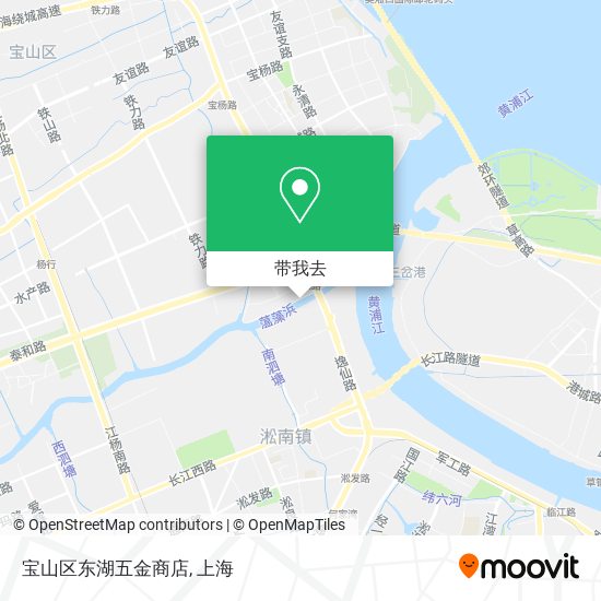 宝山区东湖五金商店地图