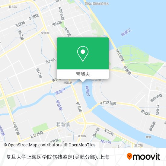 复旦大学上海医学院伤残鉴定(吴淞分部)地图