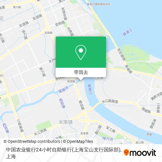 中国农业银行24小时自助银行(上海宝山支行国际部)地图