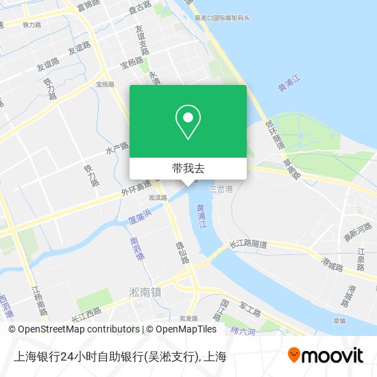 上海银行24小时自助银行(吴淞支行)地图