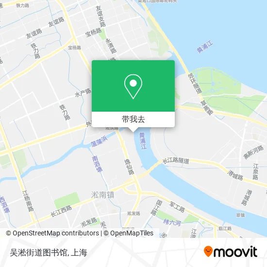 吴淞街道图书馆地图