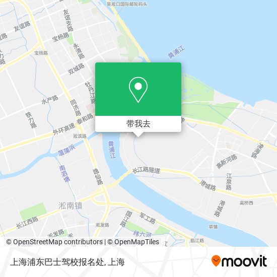上海浦东巴士驾校报名处地图