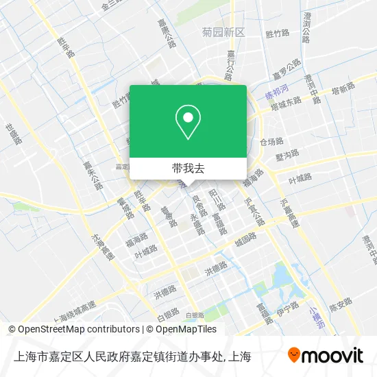上海市嘉定区人民政府嘉定镇街道办事处地图