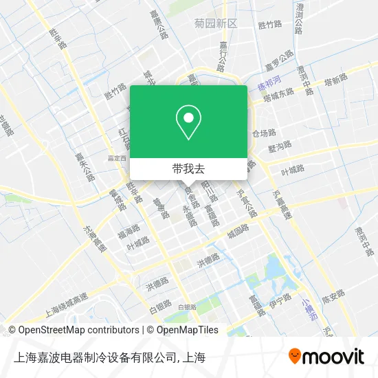 上海嘉波电器制冷设备有限公司地图