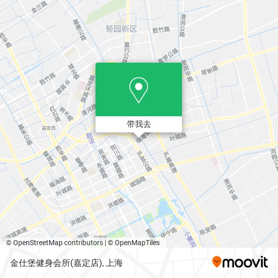 金仕堡健身会所(嘉定店)地图