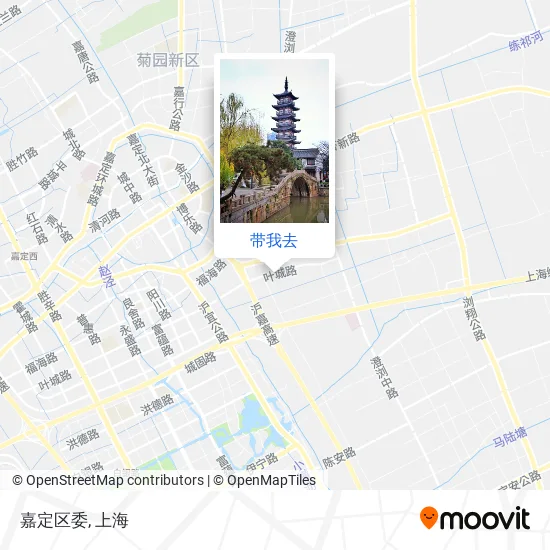 嘉定区委地图