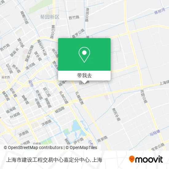 上海市建设工程交易中心嘉定分中心地图