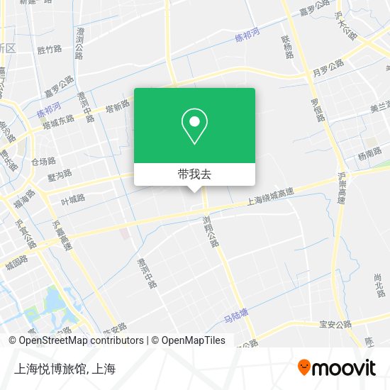 上海悦博旅馆地图