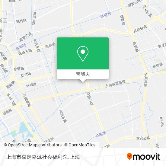 上海市嘉定嘉源社会福利院地图