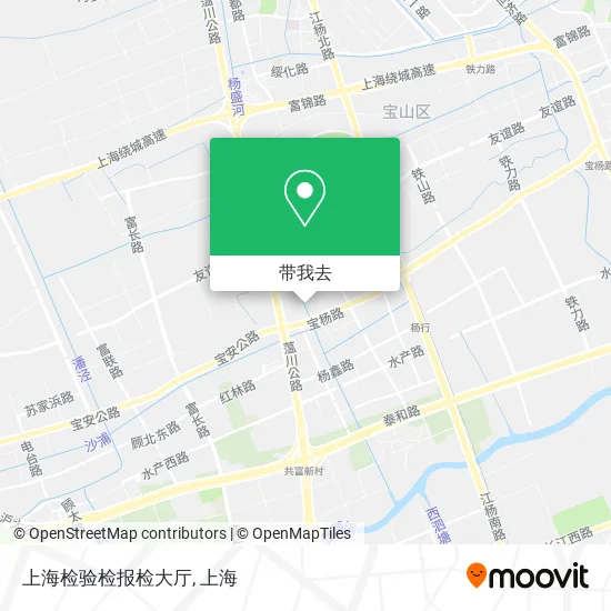 上海检验检报检大厅地图