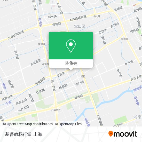 基督教杨行堂地图