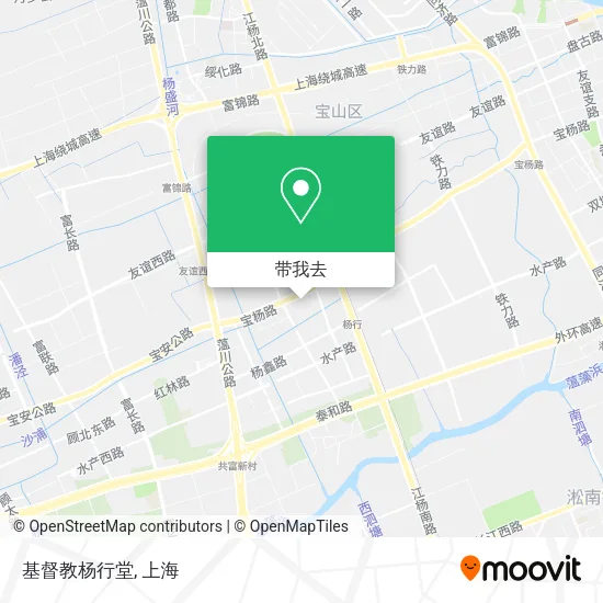 基督教杨行堂地图