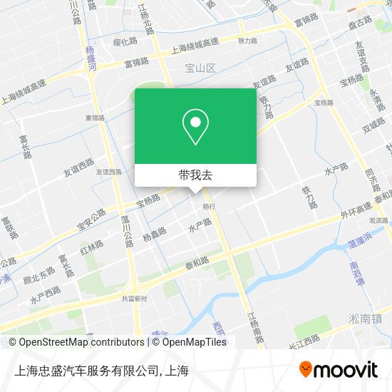 上海忠盛汽车服务有限公司地图