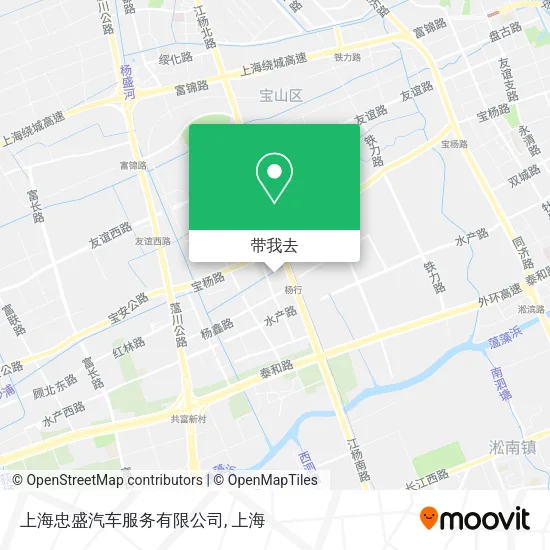 上海忠盛汽车服务有限公司地图