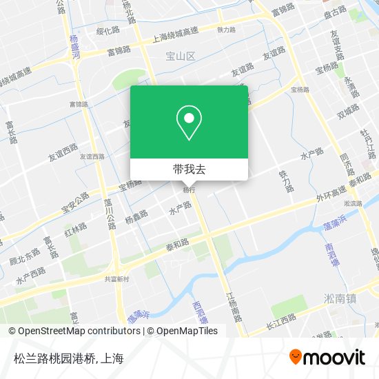 松兰路桃园港桥地图