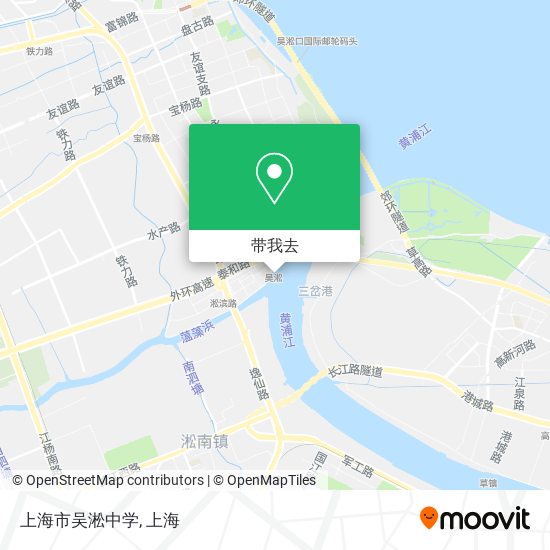 上海市吴淞中学地图