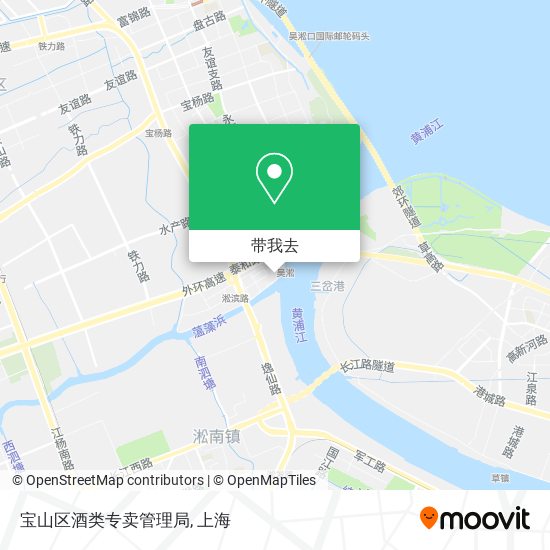 宝山区酒类专卖管理局地图