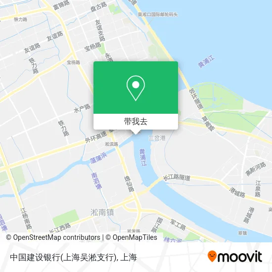中国建设银行(上海吴淞支行)地图