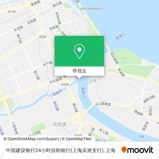 中国建设银行24小时自助银行(上海吴淞支行)地图