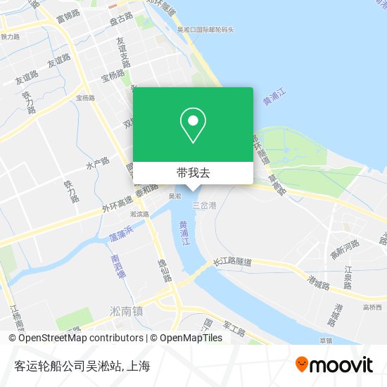 客运轮船公司吴淞站地图