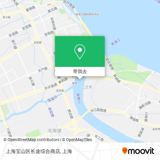 上海宝山区长途综合商店地图