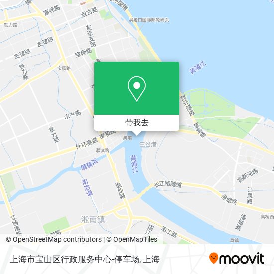 上海市宝山区行政服务中心-停车场地图