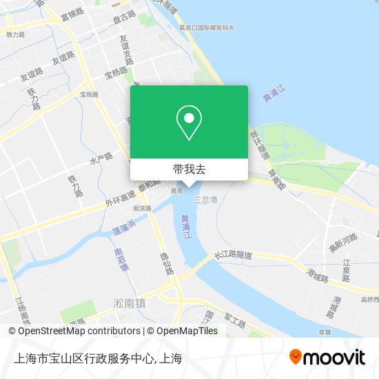 上海市宝山区行政服务中心地图