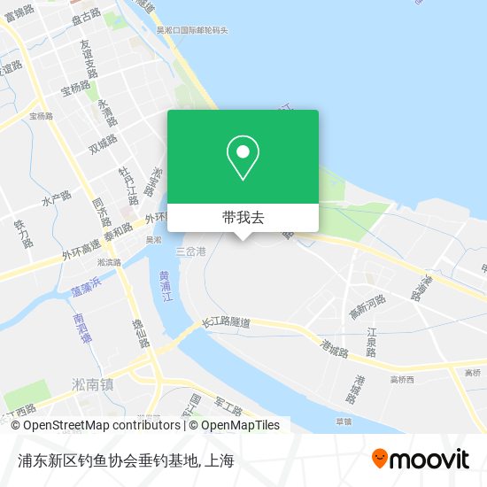 浦东新区钓鱼协会垂钓基地地图