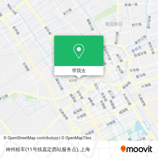 神州租车(11号线嘉定西站服务点)地图