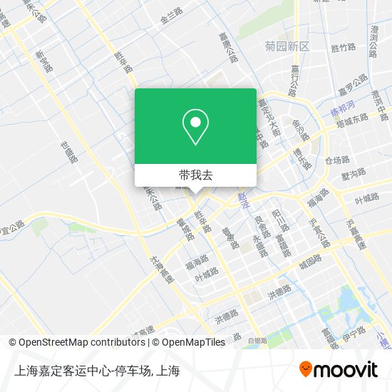 上海嘉定客运中心-停车场地图