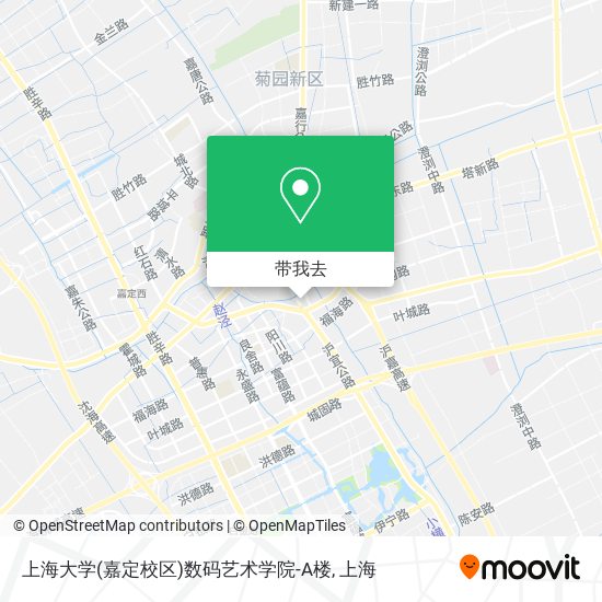 上海大学(嘉定校区)数码艺术学院-A楼地图