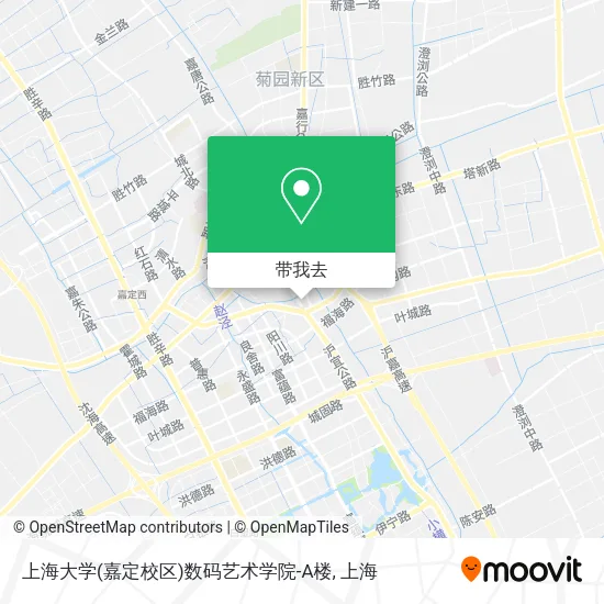 上海大学(嘉定校区)数码艺术学院-A楼地图