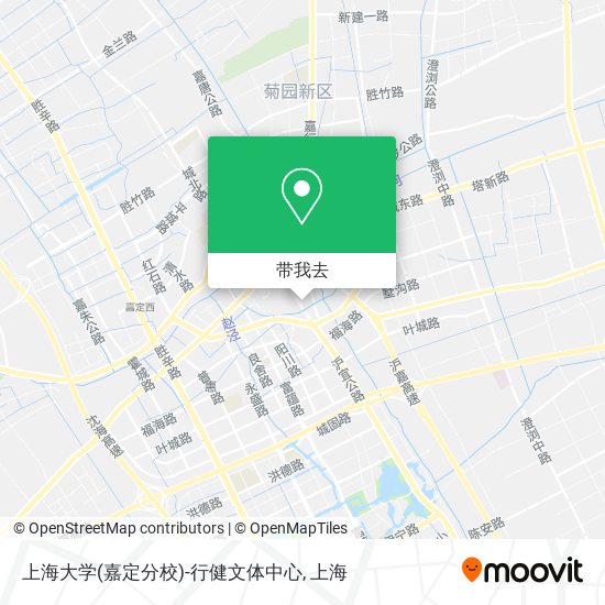上海大学(嘉定分校)-行健文体中心地图