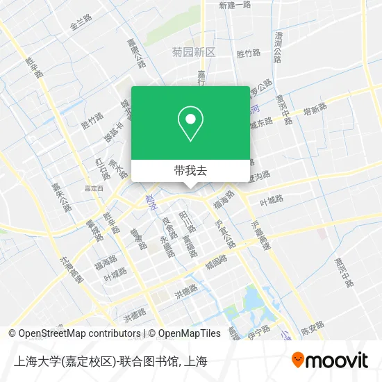 上海大学(嘉定校区)-联合图书馆地图