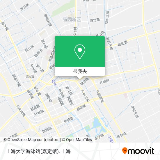 上海大学游泳馆(嘉定馆)地图