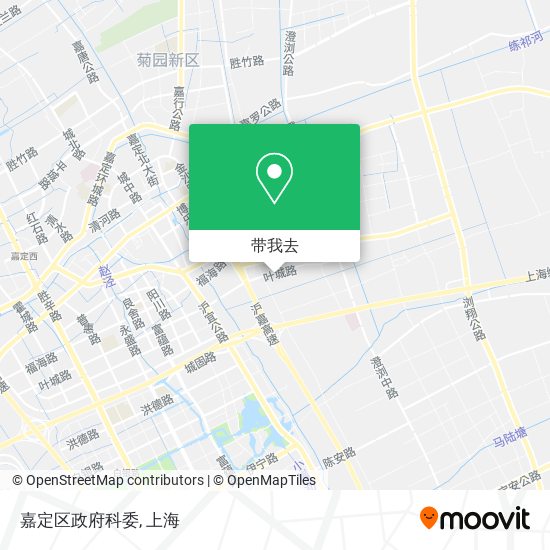 嘉定区政府科委地图