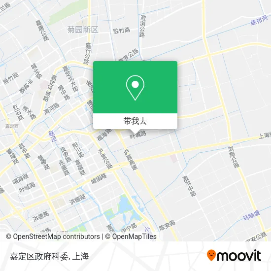 嘉定区政府科委地图