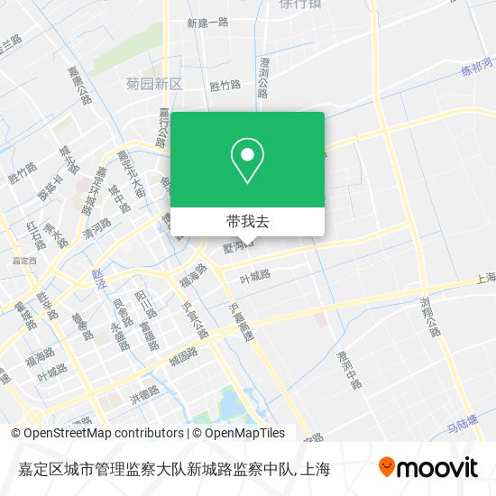 嘉定区城市管理监察大队新城路监察中队地图