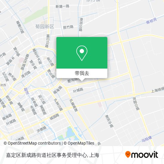 嘉定区新成路街道社区事务受理中心地图
