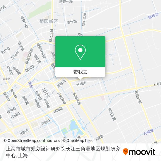 上海市城市规划设计研究院长江三角洲地区规划研究中心地图