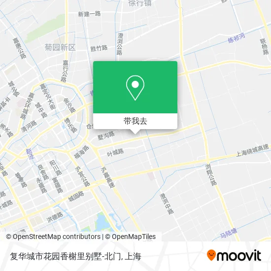 复华城市花园香榭里别墅-北门地图