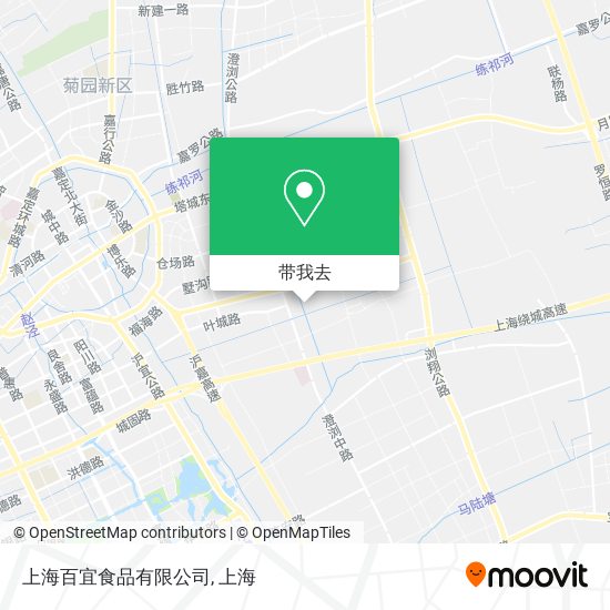 上海百宜食品有限公司地图