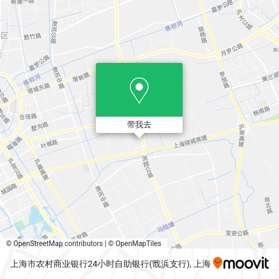 上海市农村商业银行24小时自助银行(戬浜支行)地图