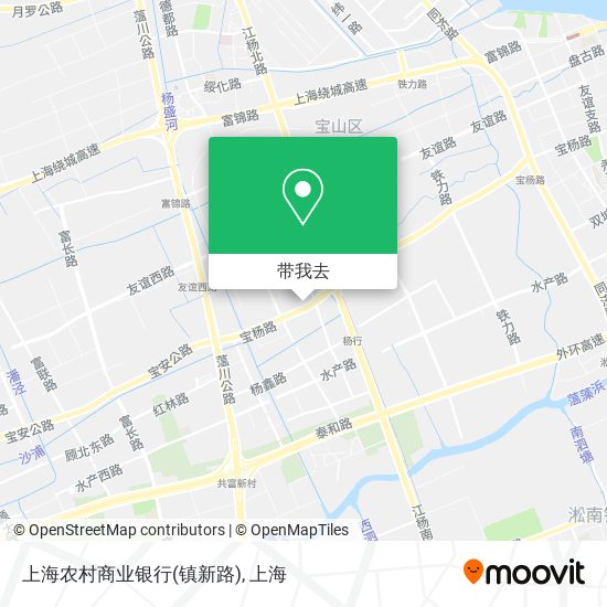 上海农村商业银行(镇新路)地图